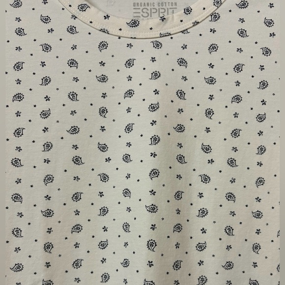 NWOT, ESPRIT, Cream Long Sleeve Shirt, Medium - Picture 6 of 9